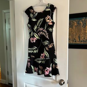 Vince Camuto Black Floral Dress